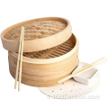 Bamboo Steater Gift Set Container Food For Dumpling